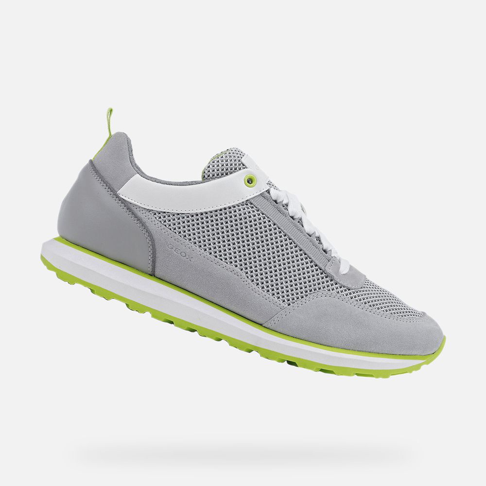 Geox Erkek Spor Ayakkabı Gri/Beyaz - Volto - LGK-624539